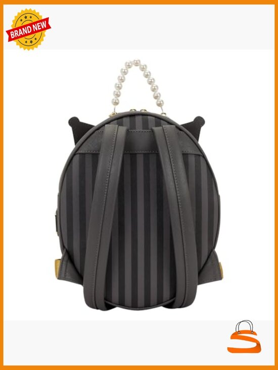 Kuromi 20th Anniversary Cameo Mini Backpack Faux Leather Enamel Charm main image 4